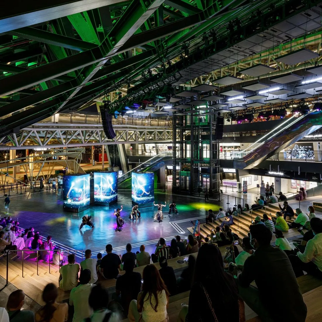 Expo 2020 Korean Pavilion evening performance for visitors