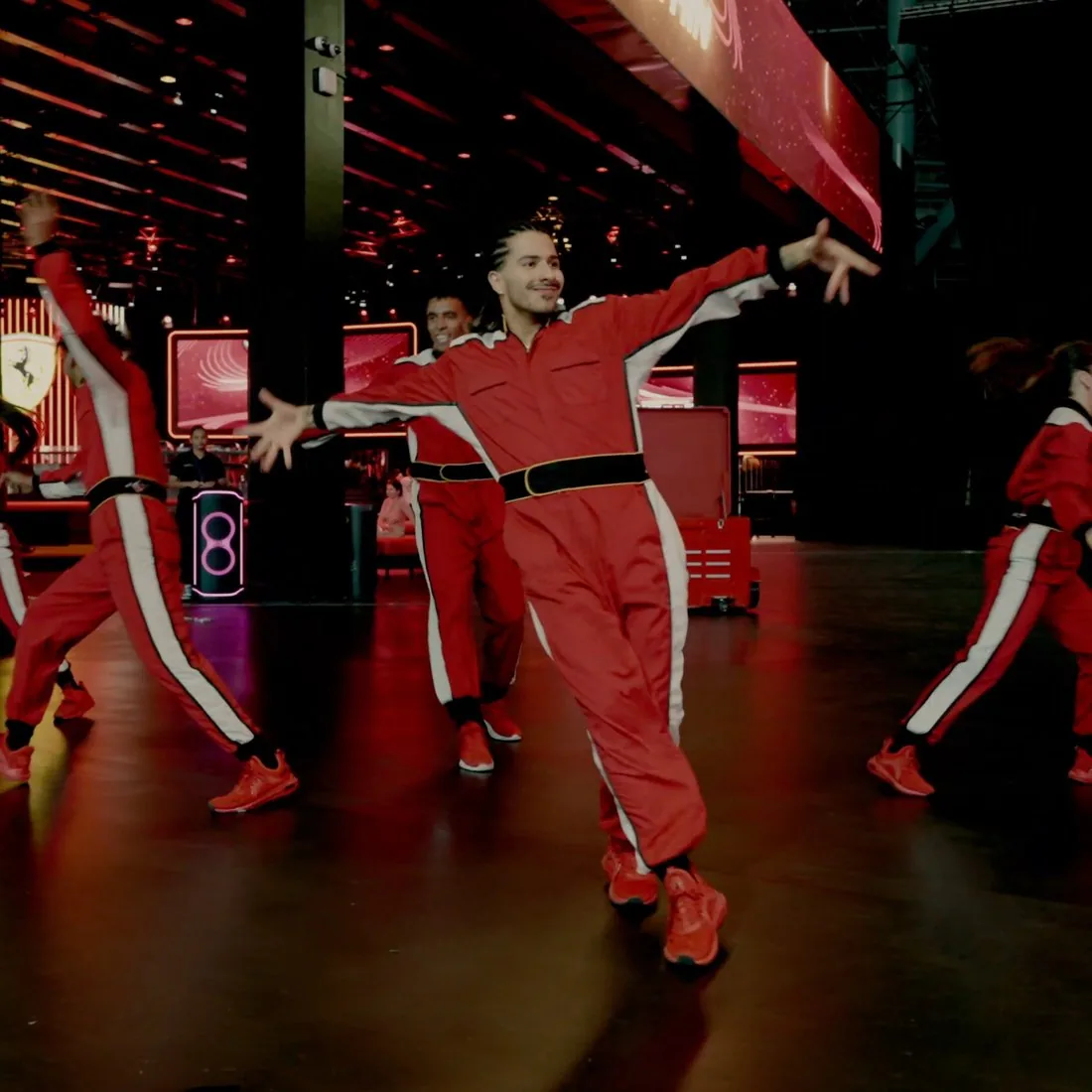 Ferrari World roaming dance troupe activation