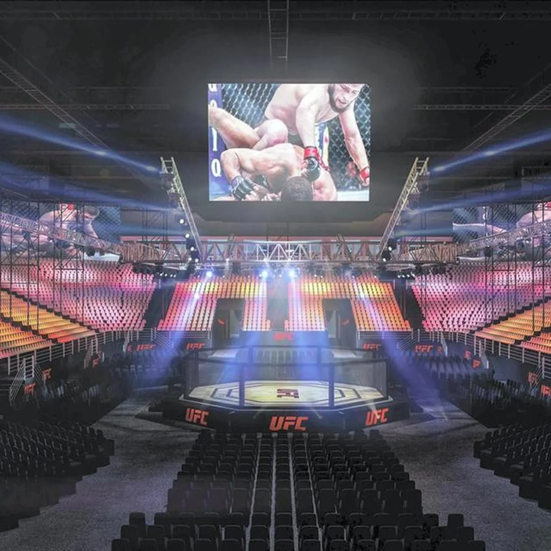 UFC 242 temporary arena render